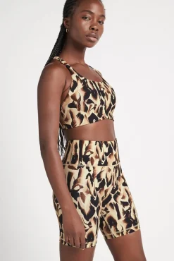 Cut Out Cross Back Sports Bra 314