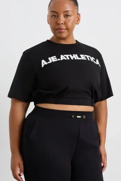 Elasticated Logo Crop Tee 105