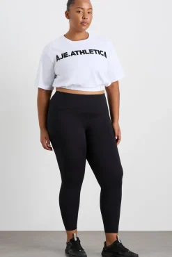 Elasticated Logo Crop Tee 105