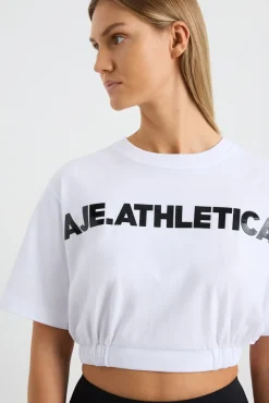 Elasticated Logo Crop Tee 105