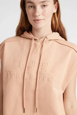 Embossed Classic Short Sleeve Cropped Hoodie 402