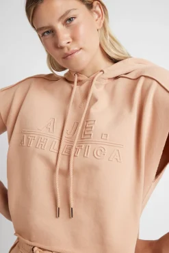 Embossed Classic Short Sleeve Cropped Hoodie 402