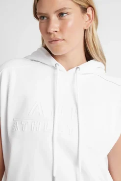 Embossed Classic Short Sleeve Cropped Hoodie 402