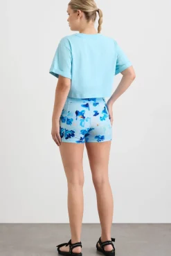 Embossed Crop Tee 105