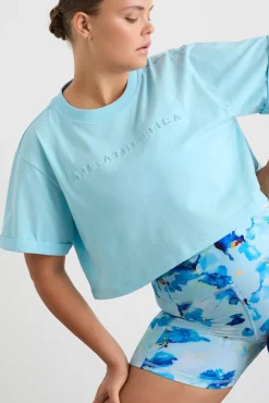 Embossed Crop Tee 105