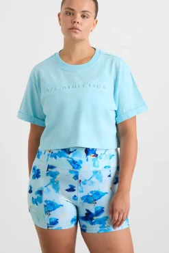 Embossed Crop Tee 105