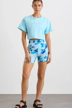 Embossed Crop Tee 105