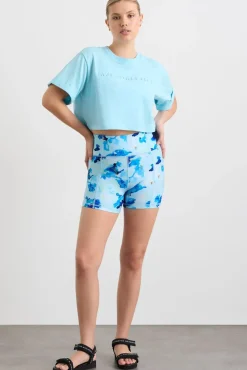 Embossed Crop Tee 105