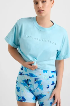 Embossed Crop Tee 105