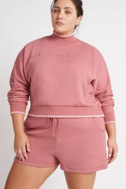 Embossed Signature Logo Funnel Neck Jumper 412