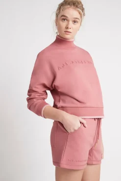 Embossed Signature Logo Funnel Neck Jumper 412