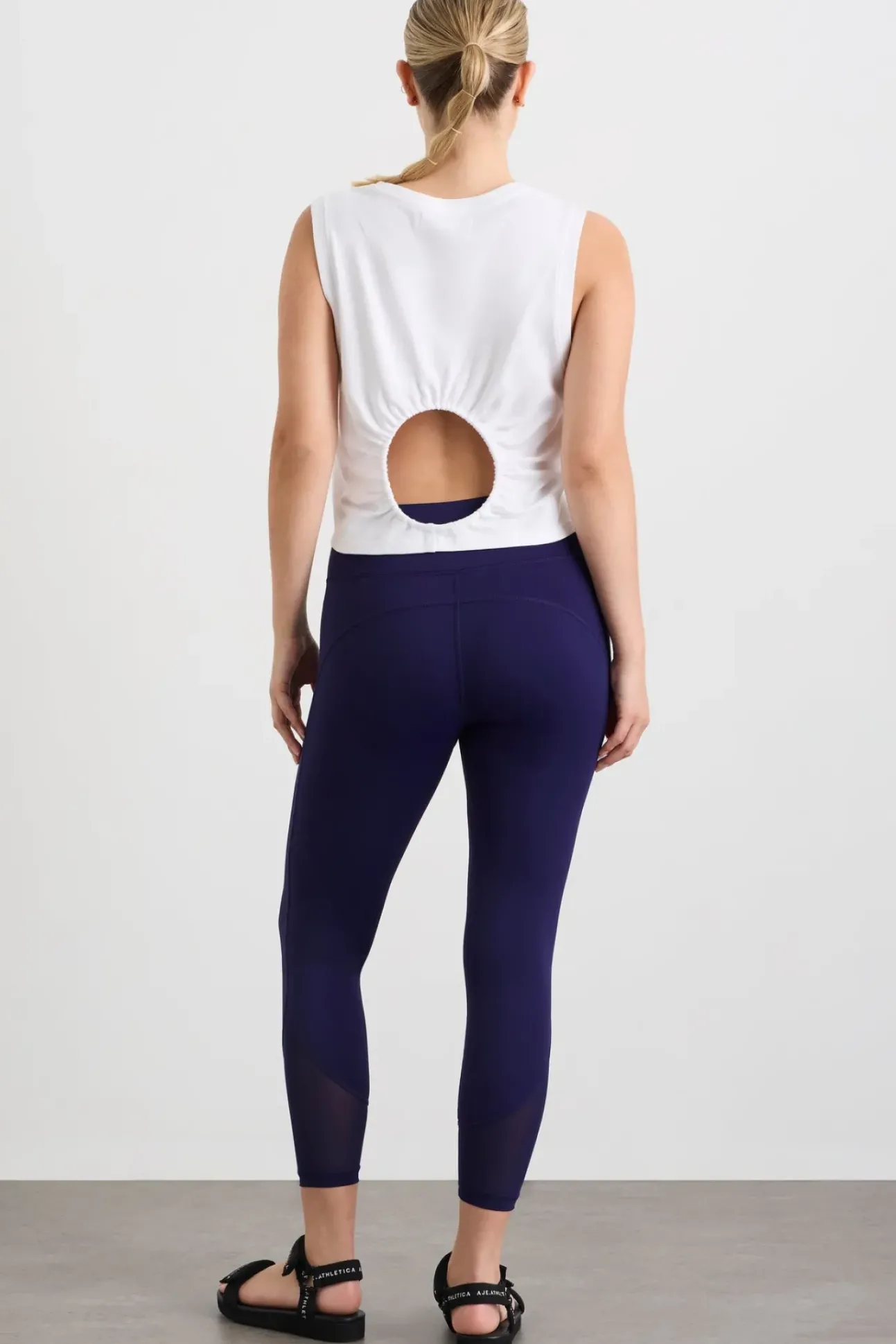 Gathered Keyhole Crop Tank 145