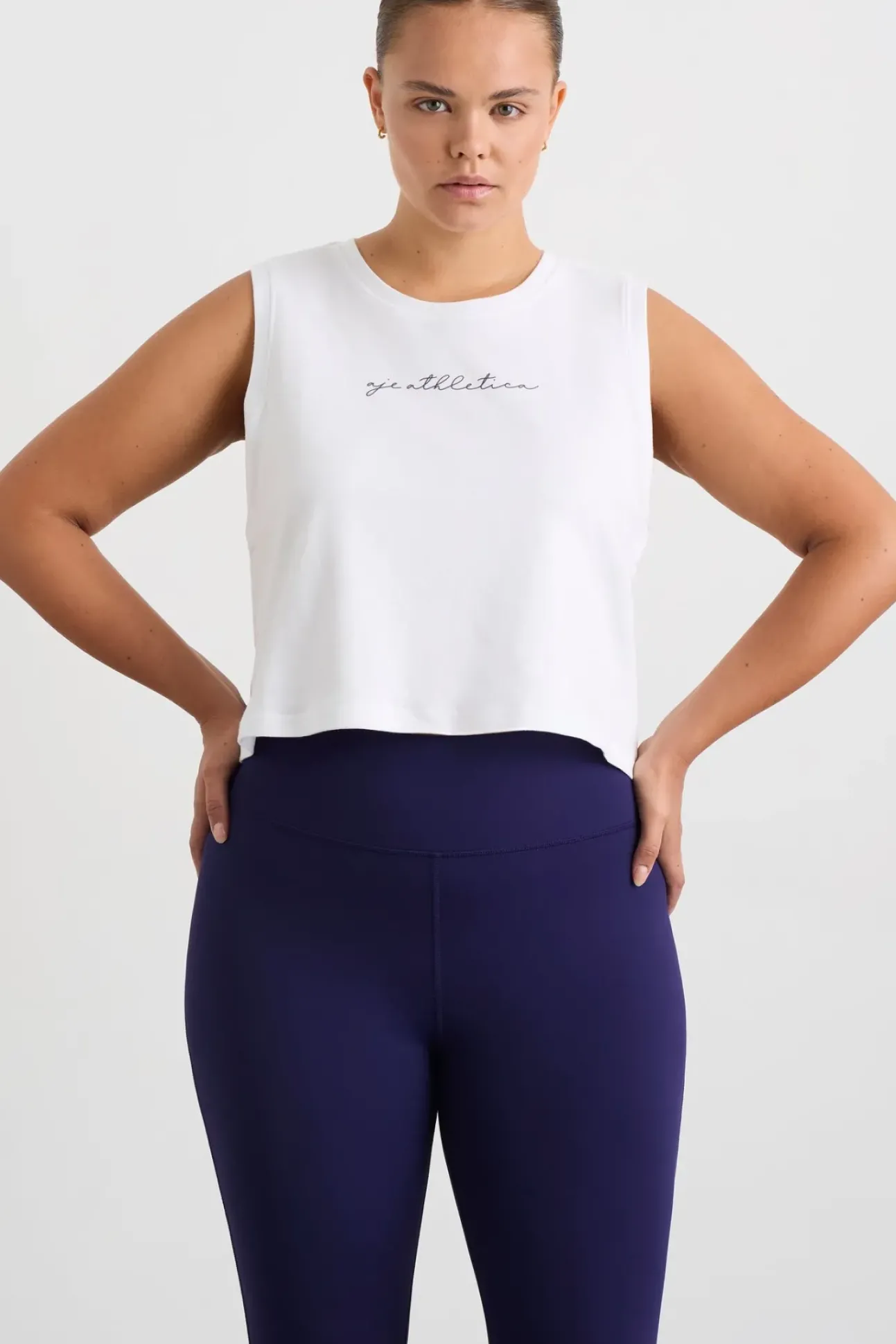 Gathered Keyhole Crop Tank 145