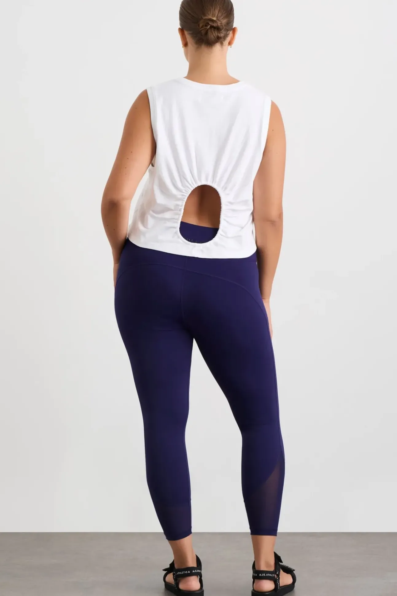 Gathered Keyhole Crop Tank 145