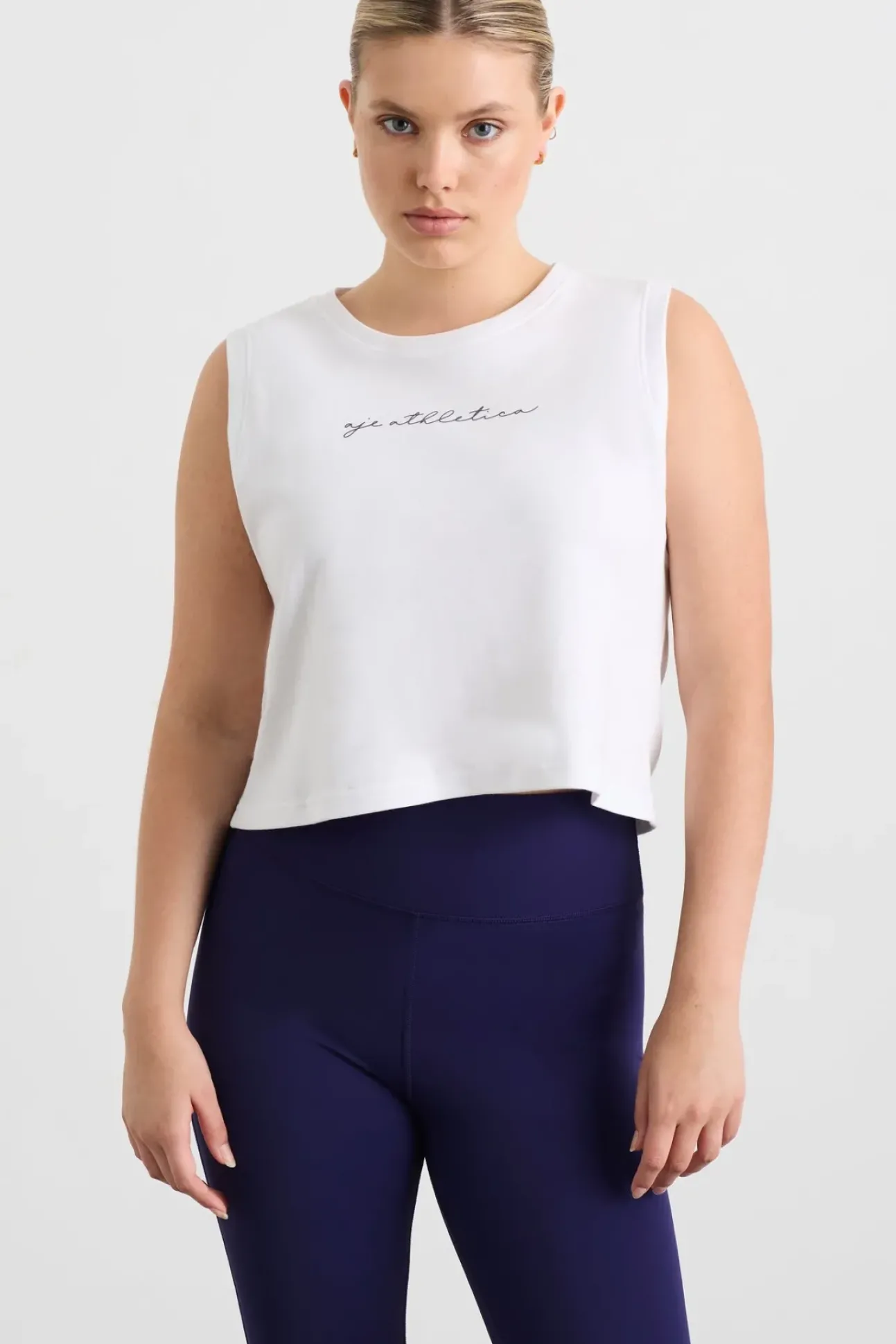 Gathered Keyhole Crop Tank 145