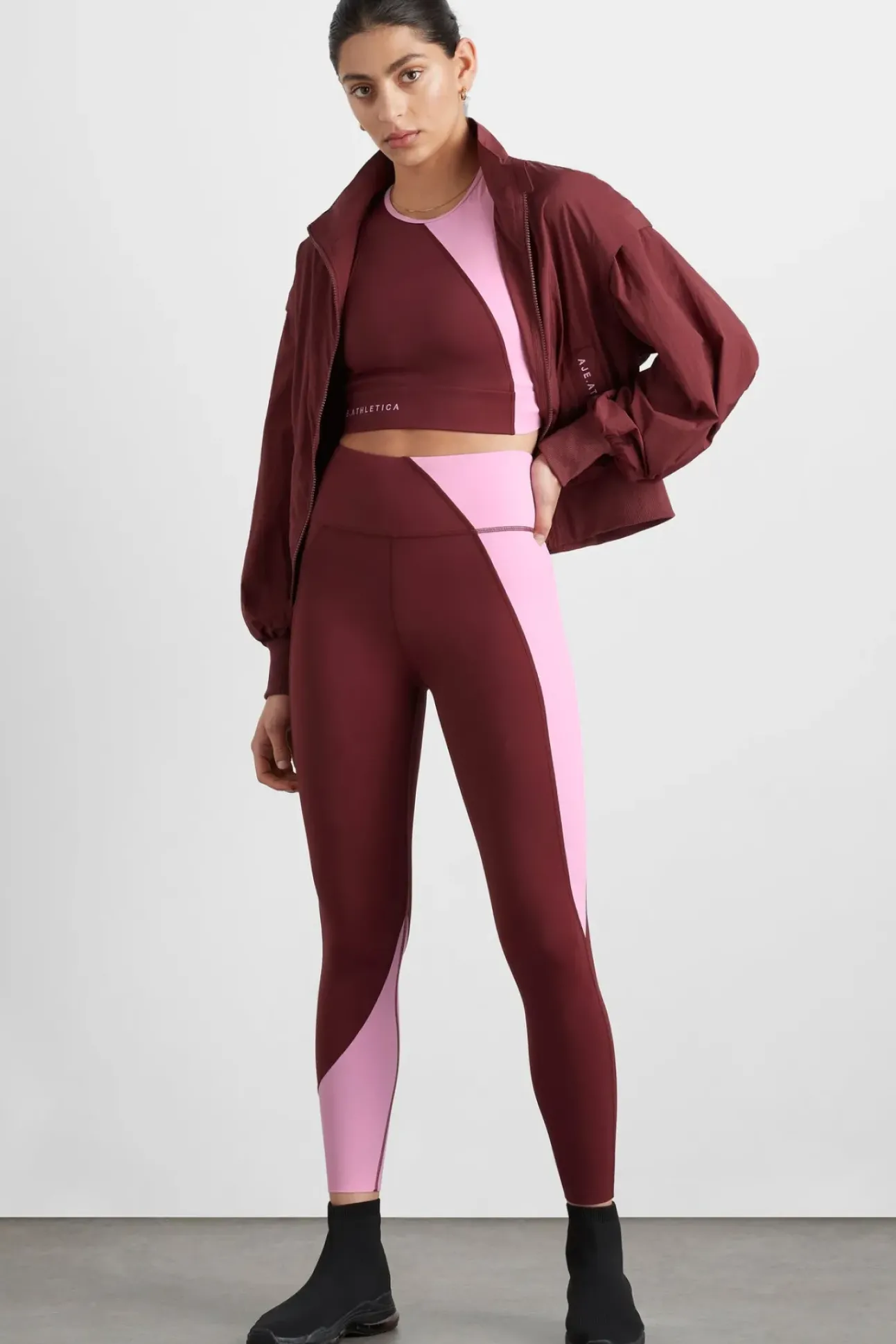 High Rise Colour Block 7/8 Legging 226