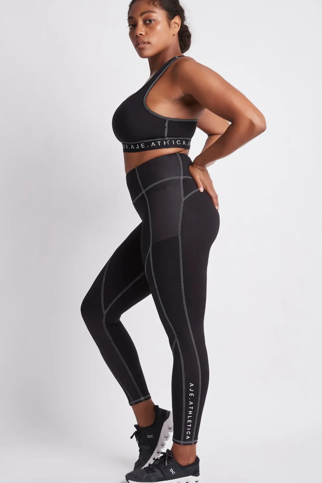 High Rise Full Length Panelled Legging 020