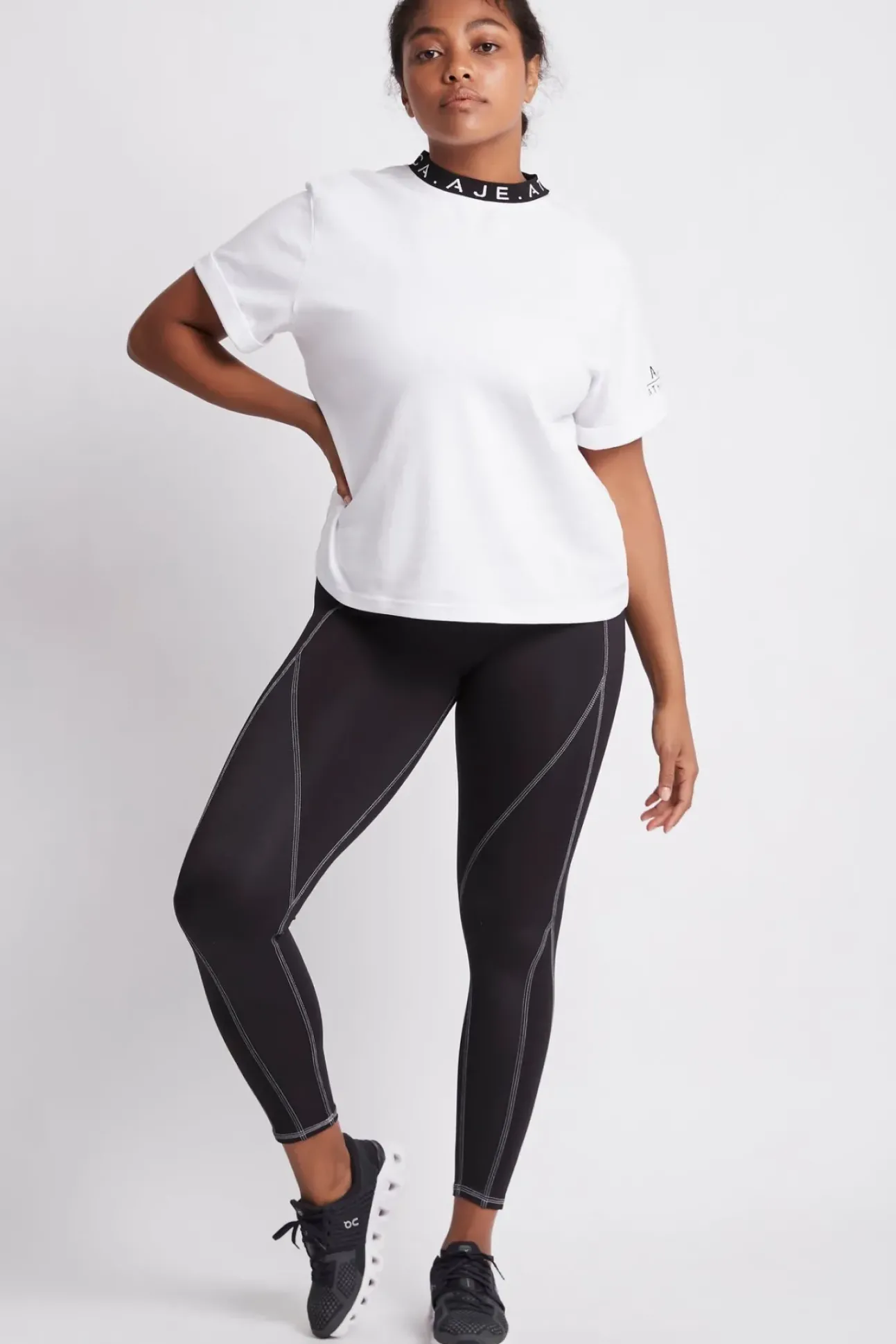 High Rise Full Length Panelled Legging 020