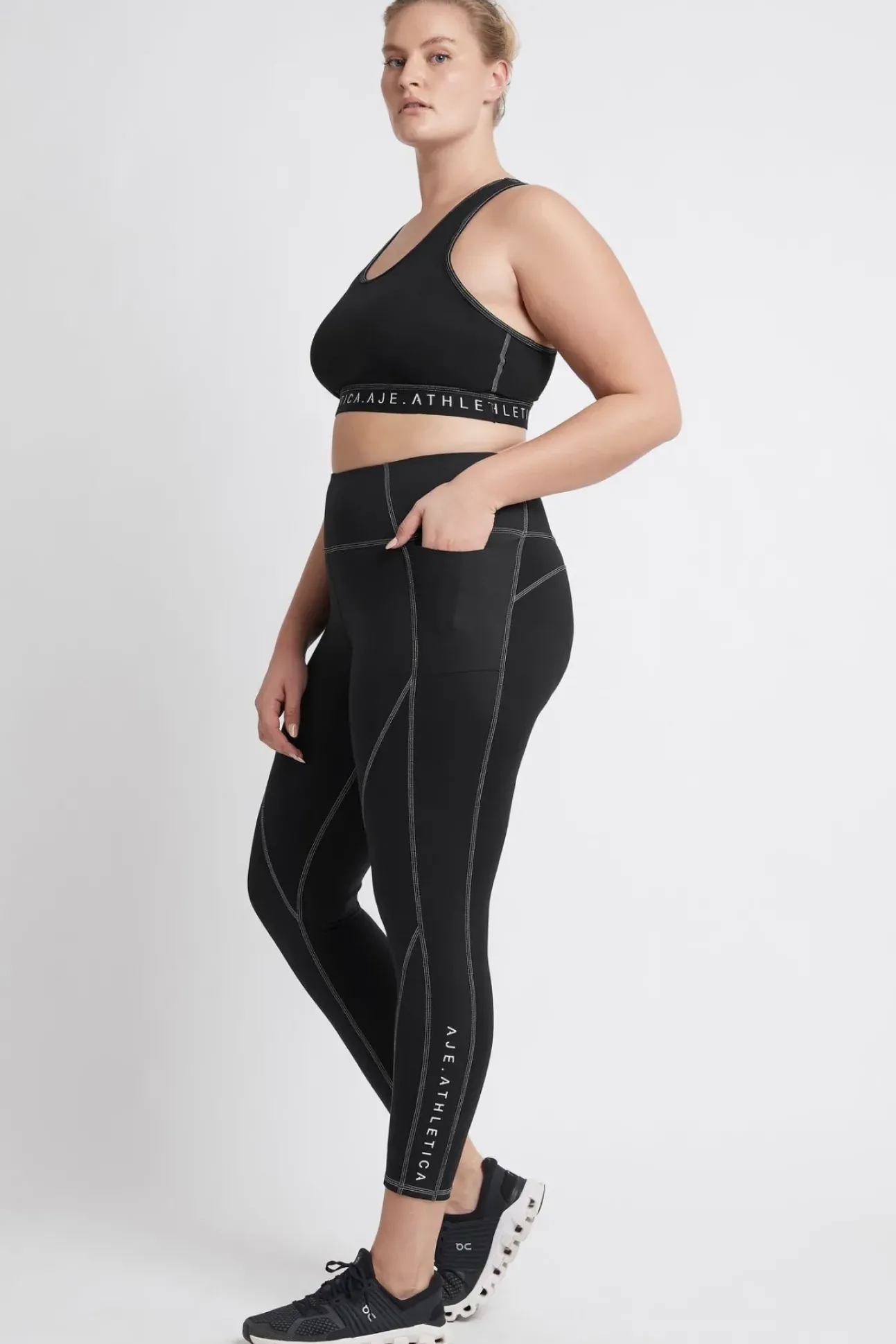 High Rise Full Length Panelled Legging 020