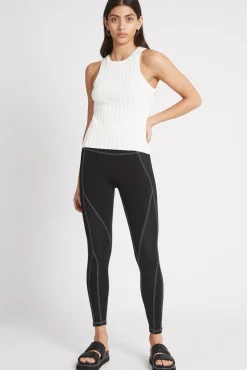 High Rise Full Length Panelled Legging 020