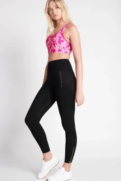 High Rise Full Length Zip Rib Legging 216