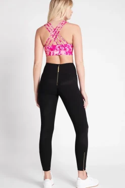 High Rise Full Length Zip Rib Legging 216