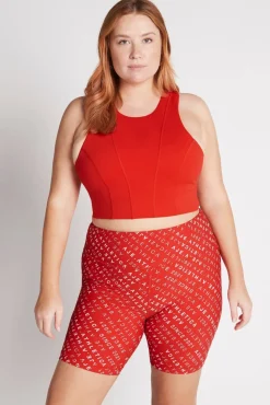 High Rise Logo Shorts 607