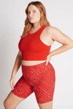 High Rise Logo Shorts 607