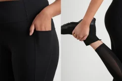 High Rise Mesh Detail 7/8 Legging 612