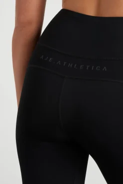 High Rise Mesh Detail 7/8 Legging 612