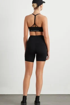 High Rise Mesh Detail Bike Shorts 203