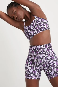 High Rise Mid Length Bike Shorts 607