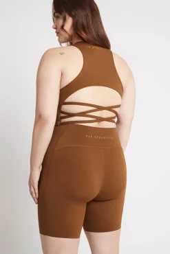 High Rise Mid Length Embossed Bike Short 615