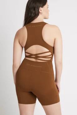 High Rise Mid Length Embossed Bike Short 615