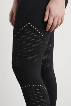 High Rise Perforated 7/8 Legging 227