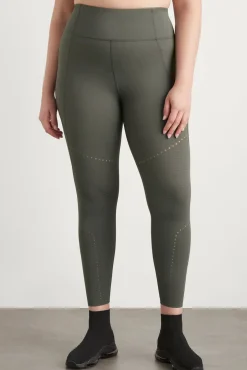 High Rise Perforated 7/8 Legging 227