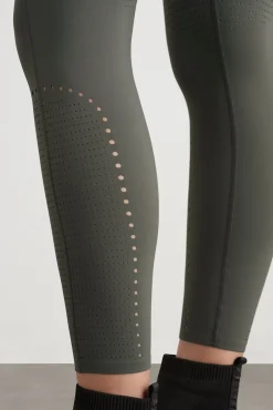 High Rise Perforated 7/8 Legging 227