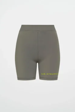 High Rise Pintuck Mid Length Bike Shorts 625