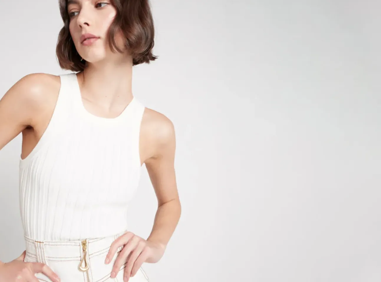 Hydra Racer Knit Ribbed Top