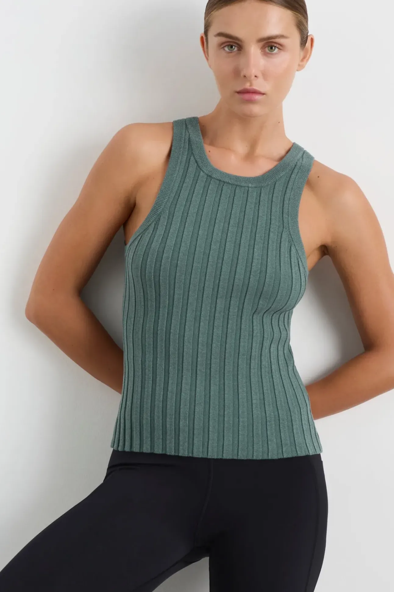 Hydra Racer Knit Ribbed Top