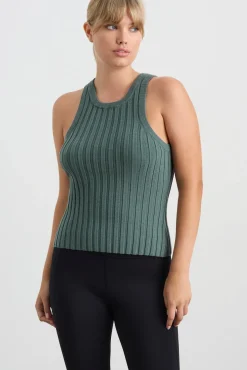 Hydra Racer Knit Ribbed Top