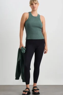 Hydra Racer Knit Ribbed Top