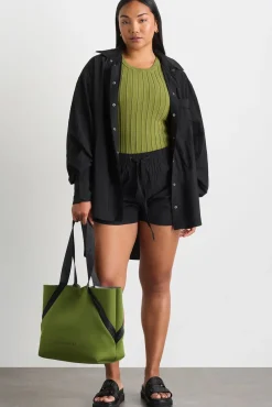 Hydra Racer Knit Ribbed Top