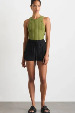 Hydra Racer Knit Ribbed Top