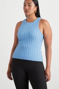 Hydra Racer Knit Ribbed Top