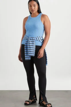 Hydra Racer Knit Ribbed Top