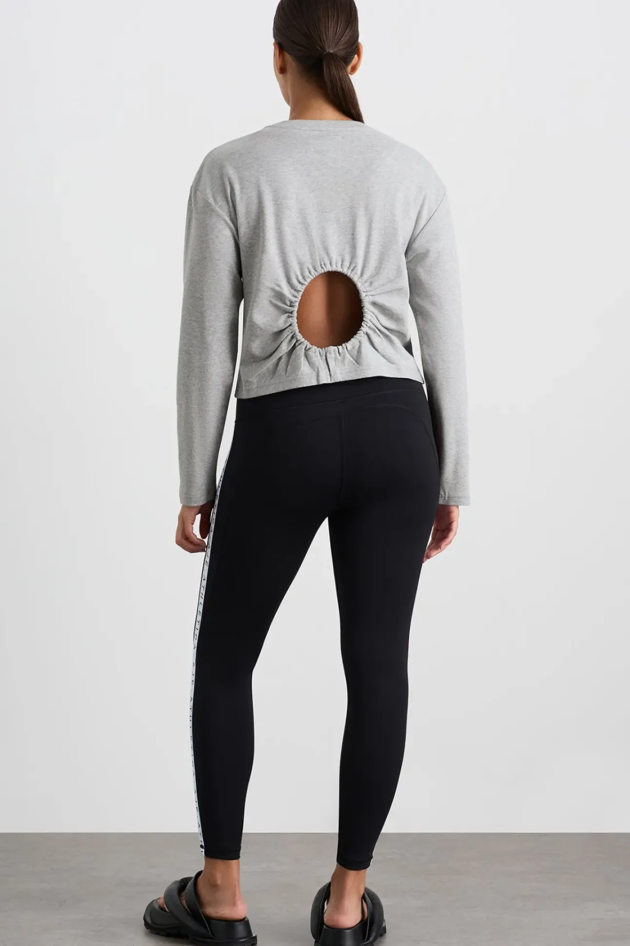 Keyhole Drawstring Long Sleeve Tee 149