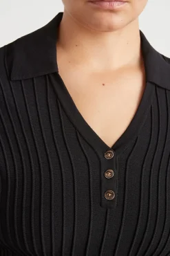 Knitted Polo Top 341