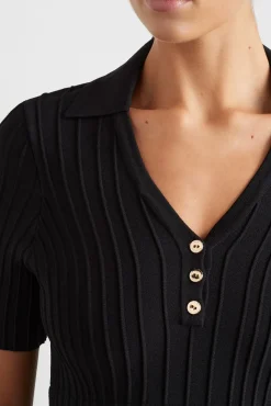 Knitted Polo Top 341