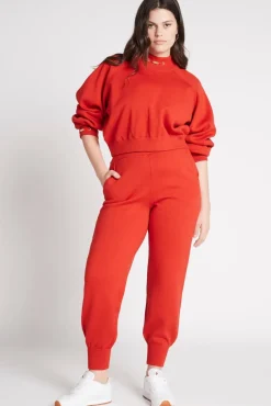 Logo Knit Trackpants 505